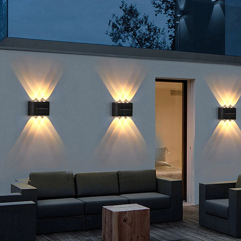 Kit Arandelas Solares Recarregáveis com Luz Solar