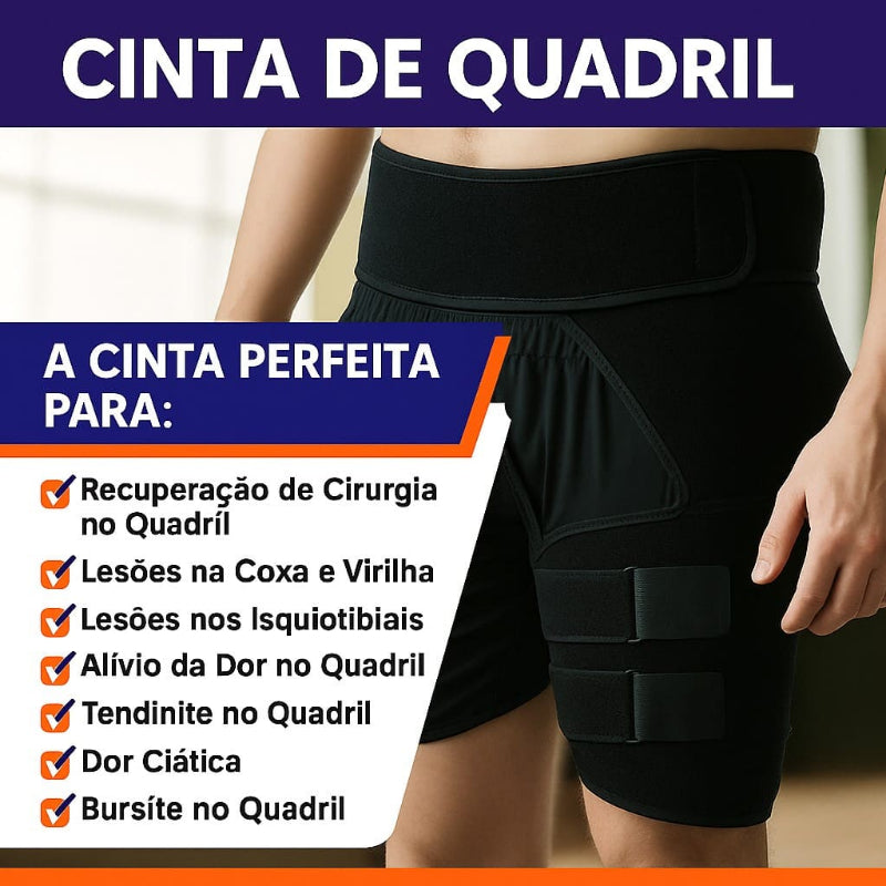 Cinta de Compressão e Suporte para Nervo Ciático - Suporte de Virilha e Quadril | Kaype Store