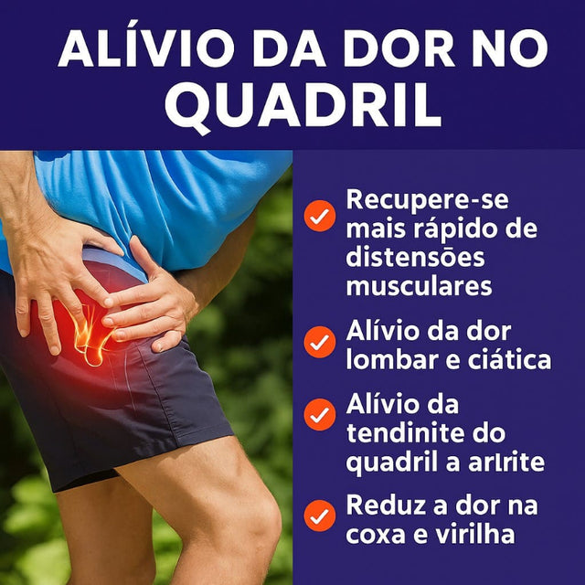 Cinta de Compressão e Suporte para Nervo Ciático - Suporte de Virilha e Quadril | Kaype Store