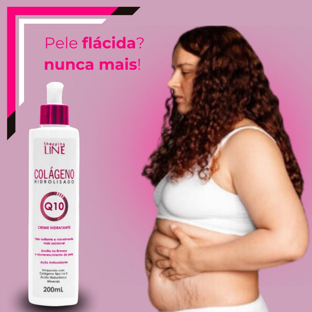 Creme Colágeno Q10 Rejuvenescedor: Firmeza, Hidratação e Anti-idade