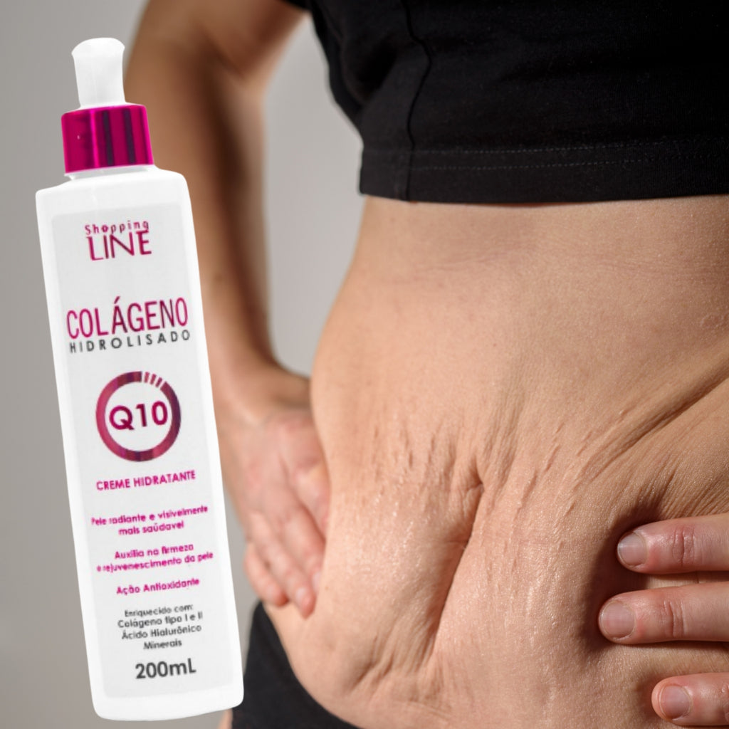 Creme Colágeno Q10 Rejuvenescedor: Firmeza, Hidratação e Anti-idade