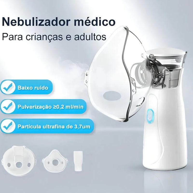 Inalador Portátil Silencioso - Adulto e Infantil | Alívio Rápido em Qualquer Lugar | KaypeStore