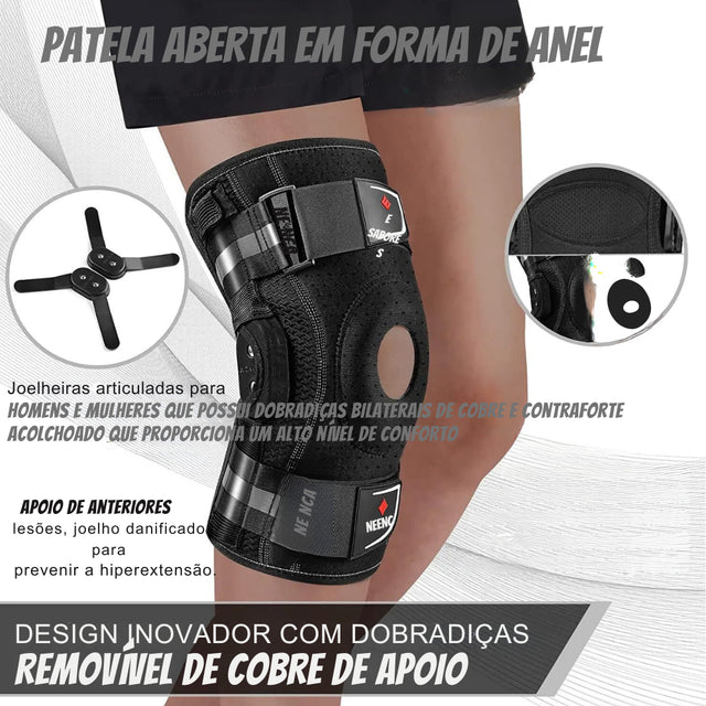 Joelheira Articulada OrtoMax com Gel Pad | Kaype Store