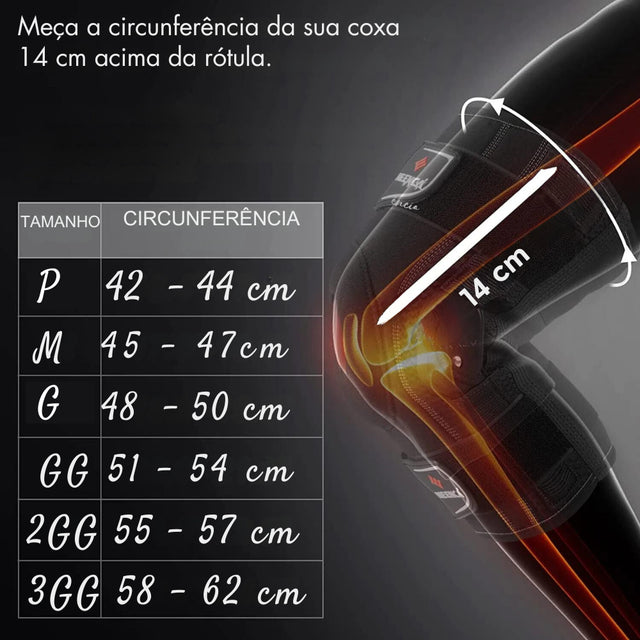 Joelheira Articulada OrtoMax com Gel Pad | Kaype Store