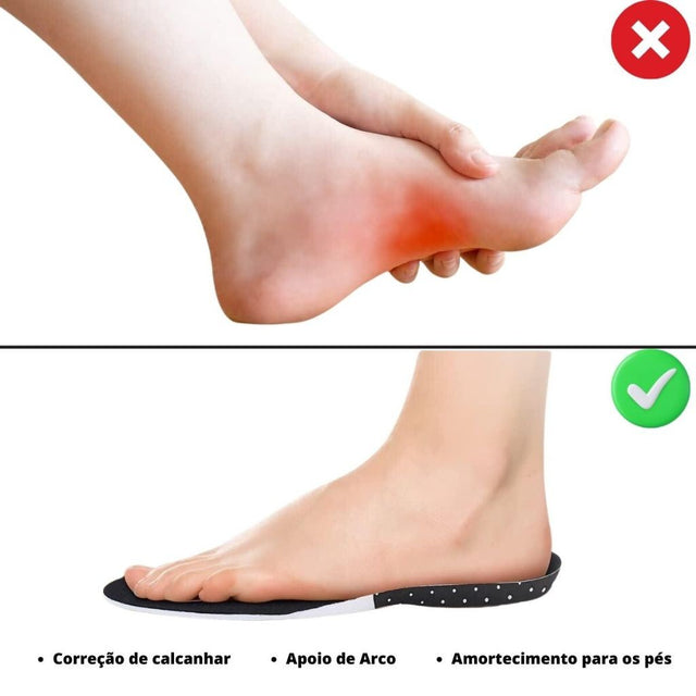 Palmilha Macia Anti Dor Tratamento Fascite Plantar e Esporão – SuperLife | Kaype Store
