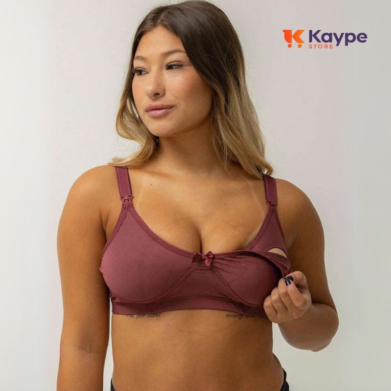 Kit com 3 Sutiãs de Amamentação Poliéster Reforçado - MamaPrime | Kaype Store