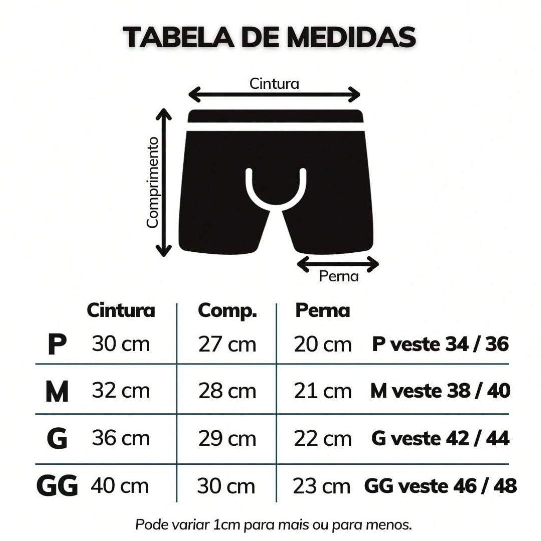 Kit 5 Cuecas Boxer Masculino Algodão Premium - IntiMen | Kaype Store