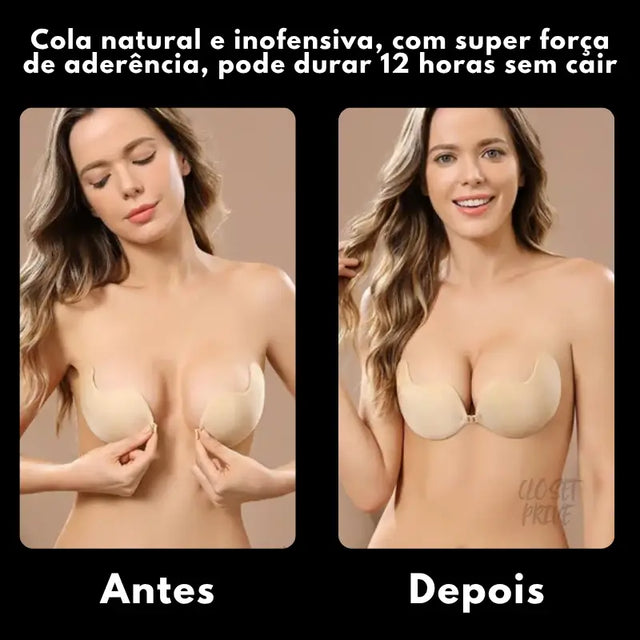 Sutiã Invisível Push-up Prive – Adesivo Premium, Conforto e Sustentação | Kaype Store