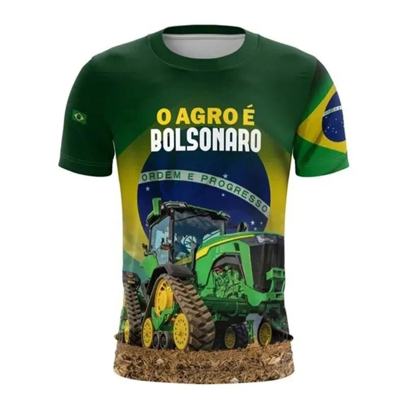Camiseta Patriota "Ordem e Progresso"
