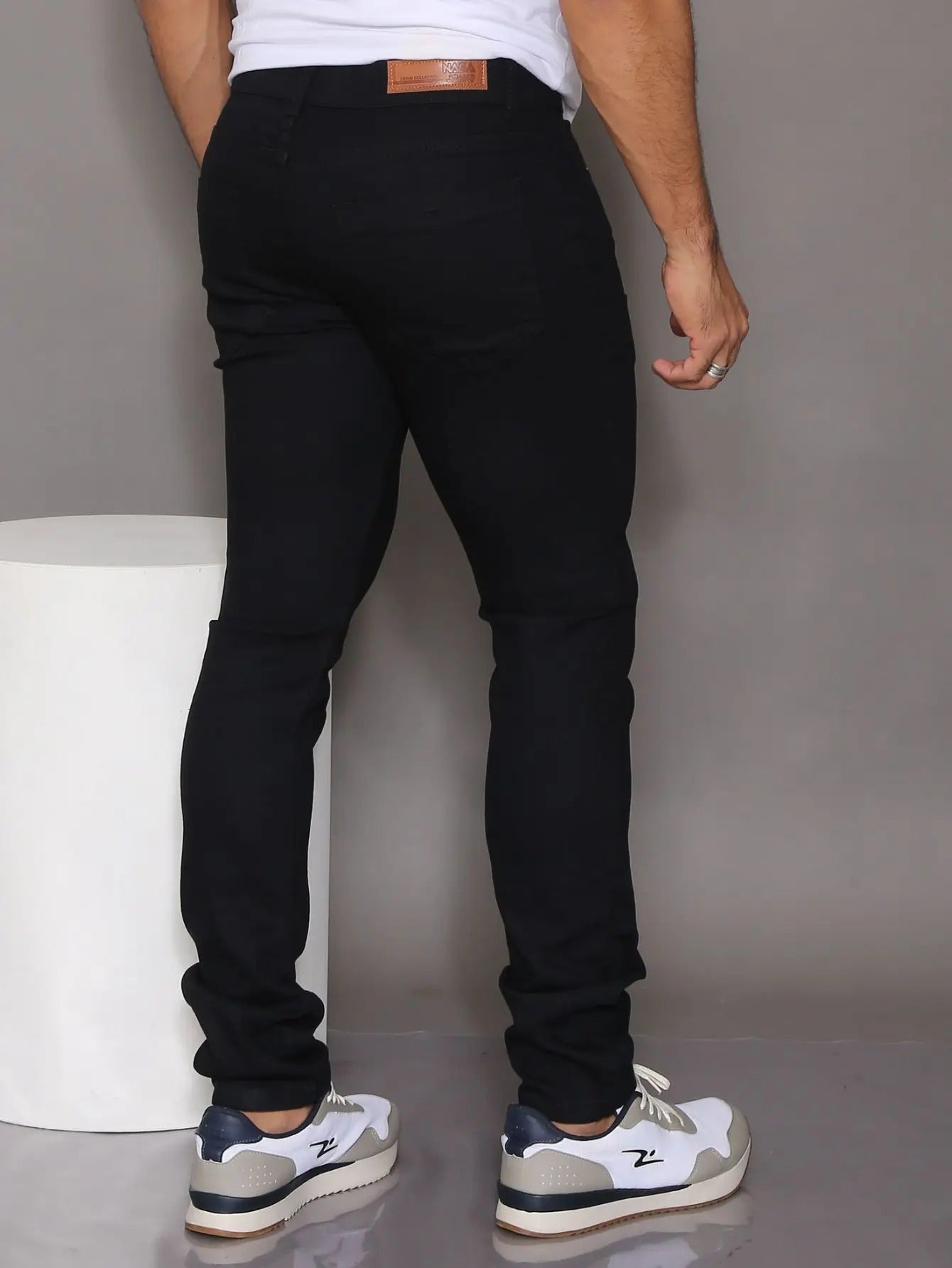 Calça Jeans Masculina Preta Modelo Tradicional - Kaype Store