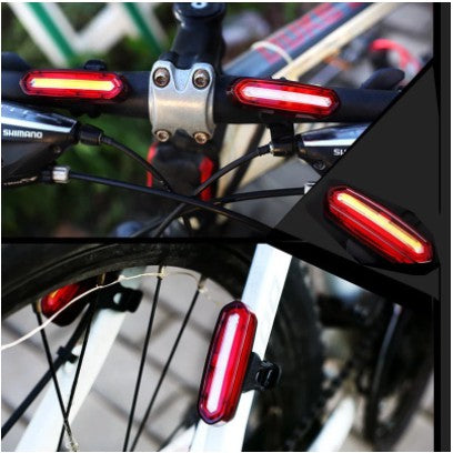LED Sinalizador Traseiro de Bike com USB - Iluminação de Alto Brilho para Segurança