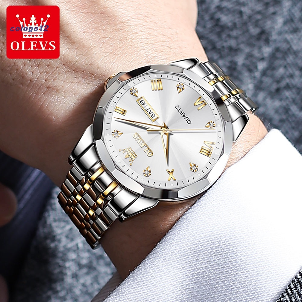 Relógio Masculino Premium Excellence da OLEVS Diamond - Kaype Store