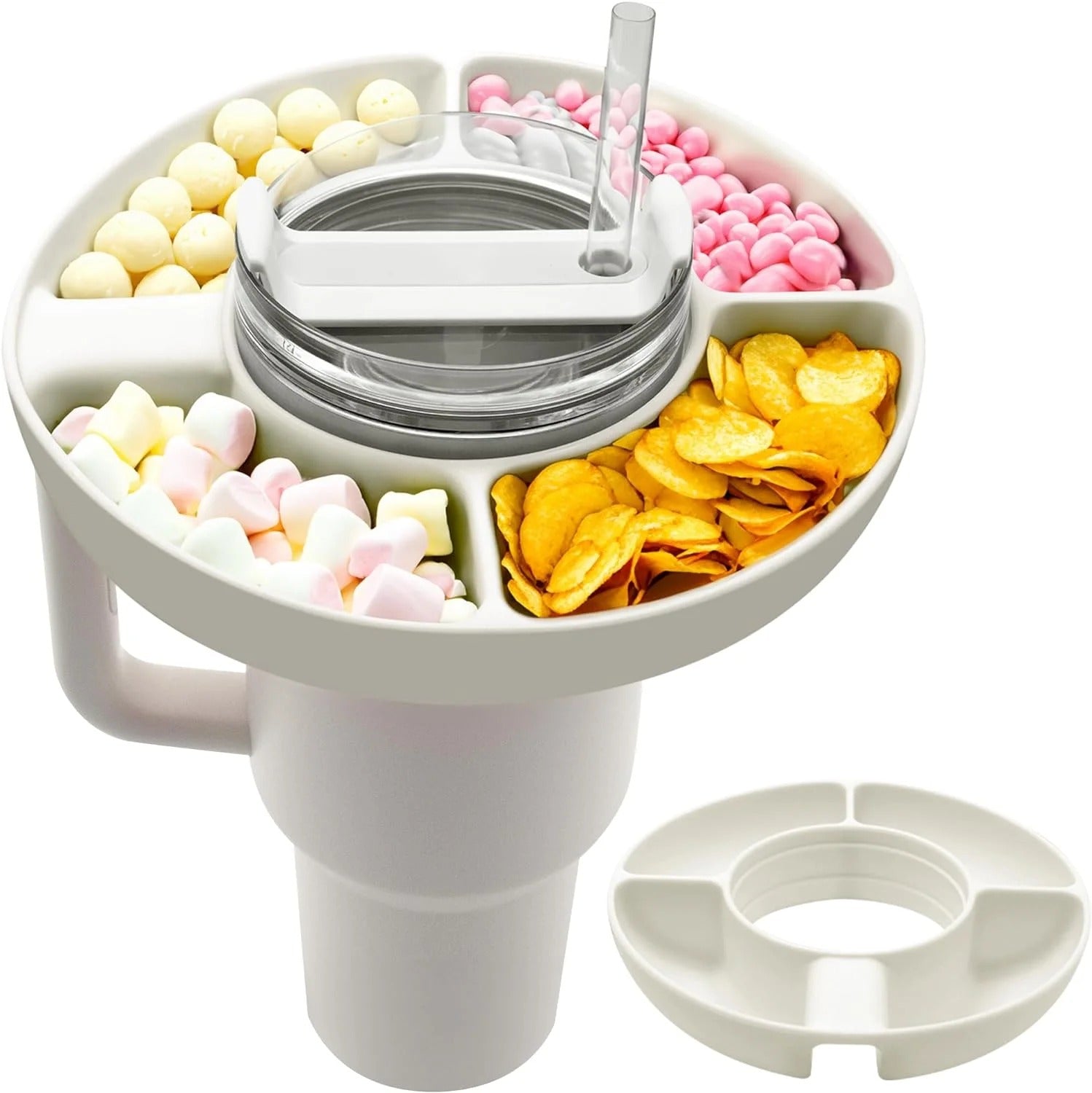 Suporte para Snacks/Salgadinhos para Copo Térmico de Silicone - Kaype Store