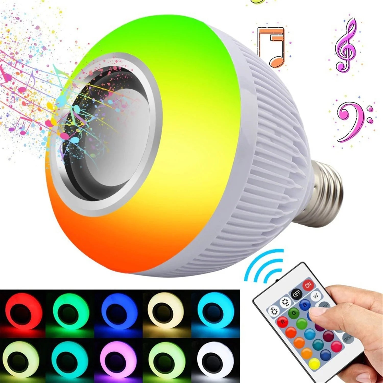 Lâmpada Musical LED com Controle - Kaype Store
