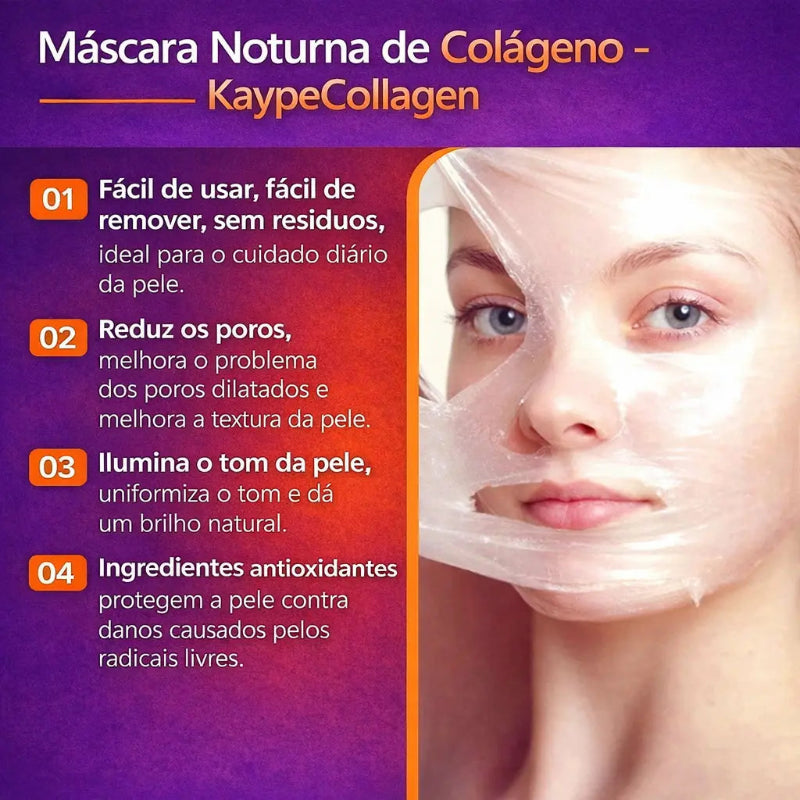 Máscara de Colágeno Noturna Koreana - KaypeCollagen