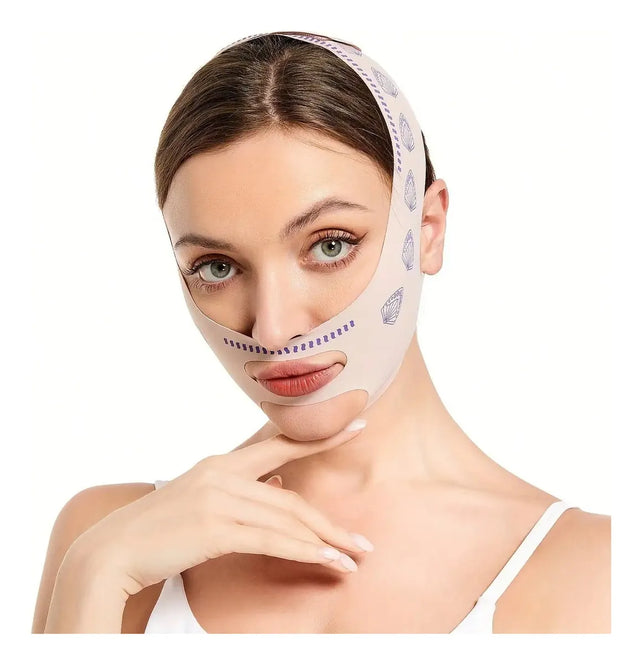 Máscara de Contorno Facial BellaFem – Suaviza Rugas, Papada e Modela o Rosto | Kaype Store