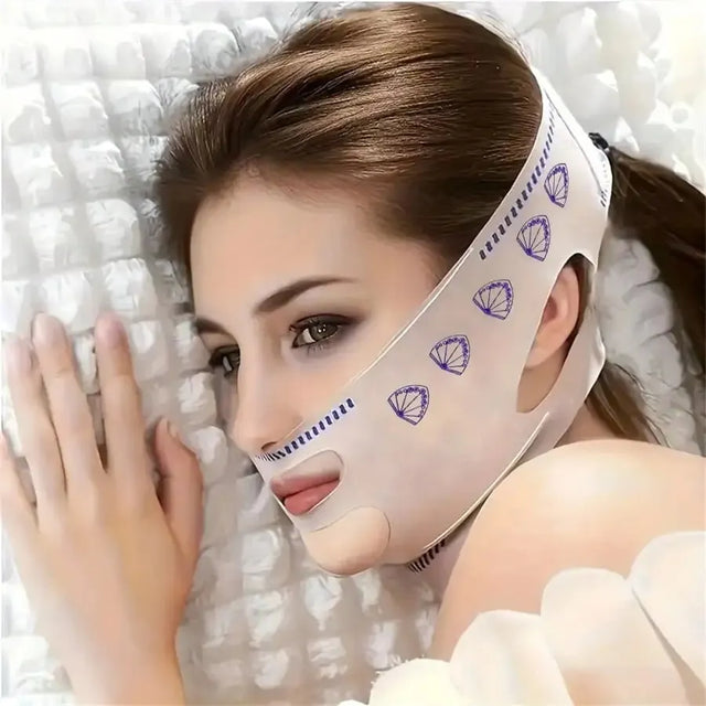 Máscara de Contorno Facial BellaFem – Suaviza Rugas, Papada e Modela o Rosto | Kaype Store