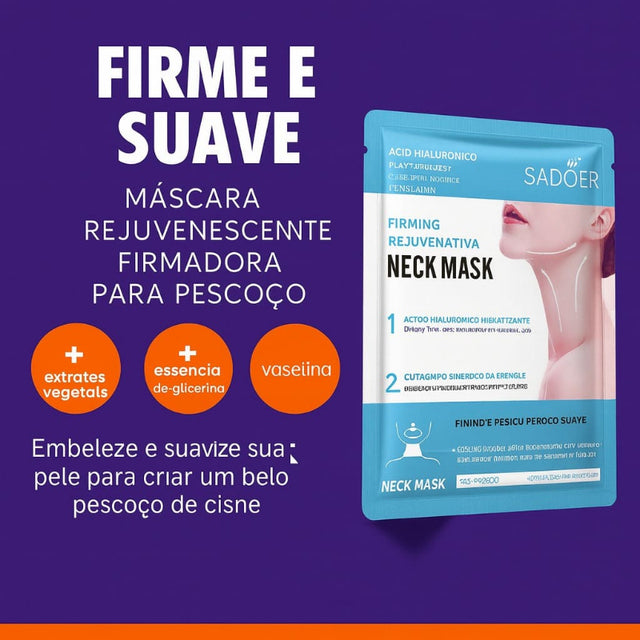 Máscara Firmadora para Pescoço com Colágeno e Ácido Hialurônico - FirmaNeck | Kaype Store