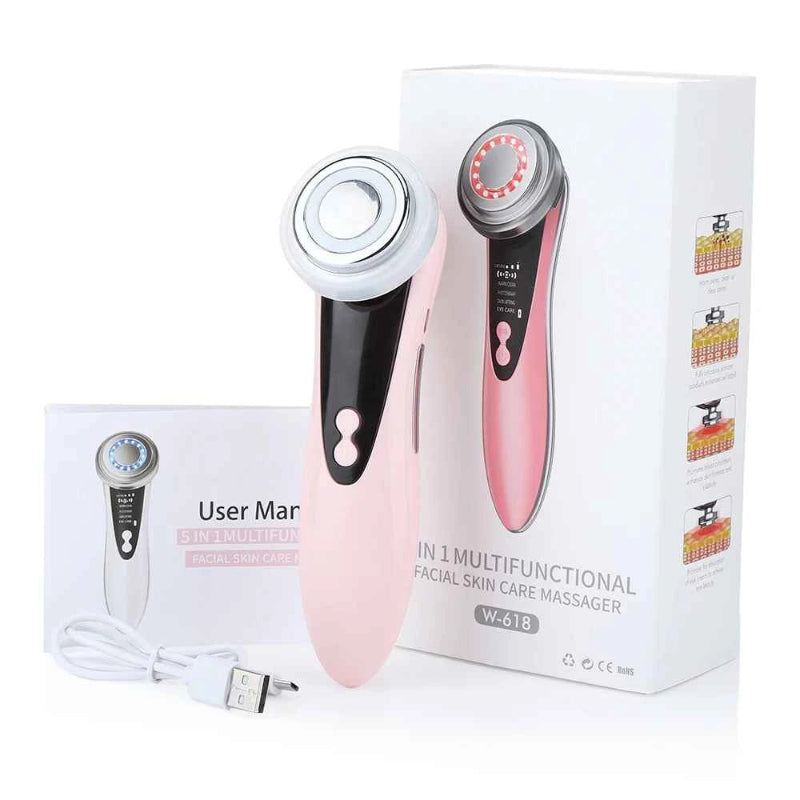 Massageador Facial 5 em 1 - THERAPro Fototerapia Facial: Rejuvenesça Sua Pele em Minutos