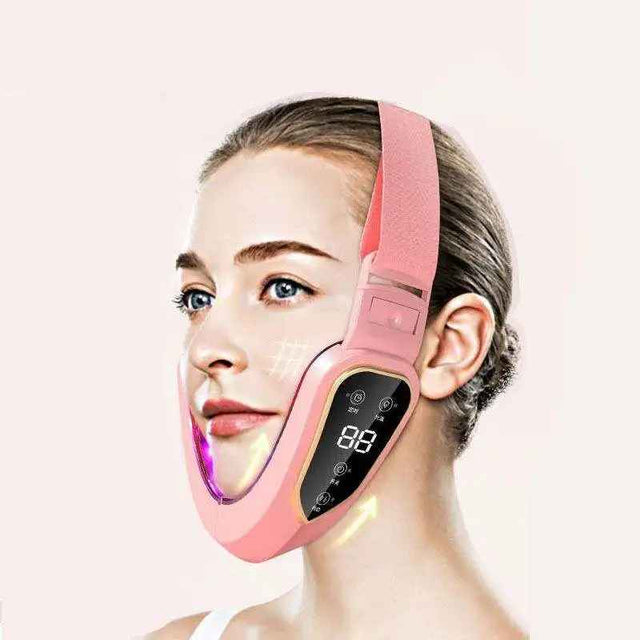 Massageador Facial para Queima de Gordura - Cromoterapia e Massageador - Adeus Papadas e Flacidez | Kaype Store