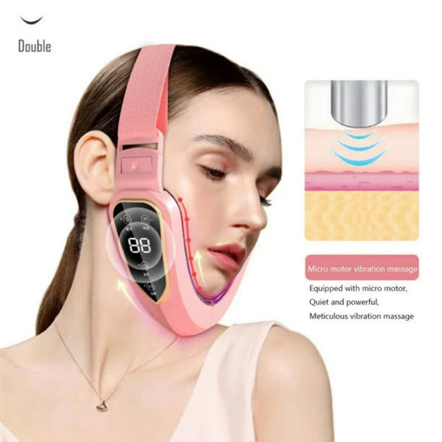 Massageador Facial para Queima de Gordura - Cromoterapia e Massageador - Adeus Papadas e Flacidez | Kaype Store