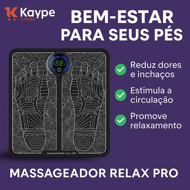 Massageador Relax Pro – Terapia Elétrica para Varizes, Inchaços e Dores | Kaype Store