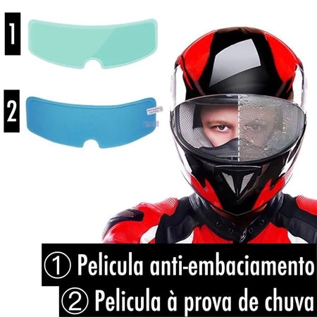 Película Viseira de Capacete à Prova d'Água, Embaçamento e Risco - Alta Qualidade | Kaype Store