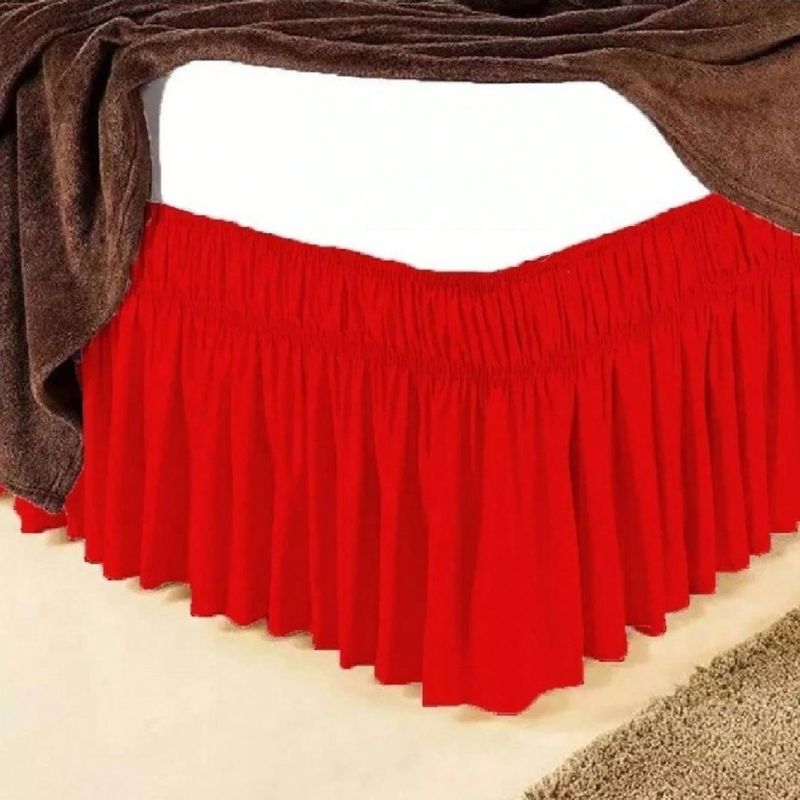 Saia para Cama Box Casal Queen em Microfibra com 2 Elásticos - Kaype Store