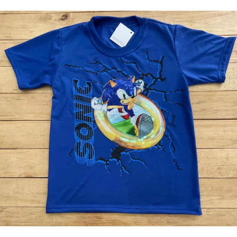 Camiseta Infantil LED à Prova D'água com Personagens