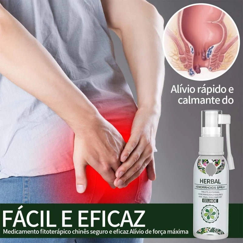 Spray de Ervas Naturais para Hemorróidas - HemoHerbal