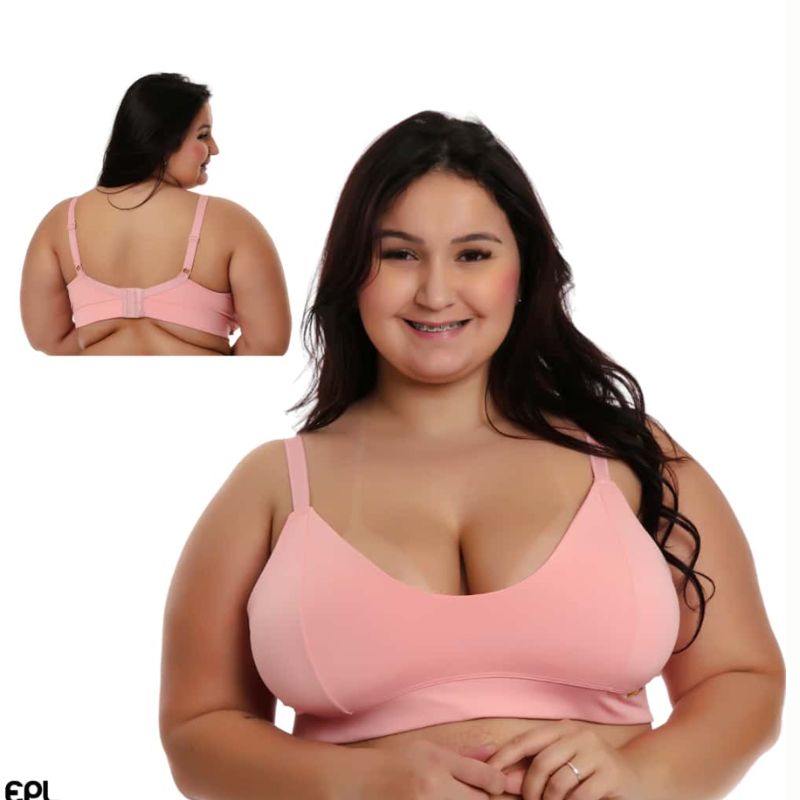 Sutiã Plus Size Alça Reforçada Sem Bojo - SuperSustentação | Kaype Store