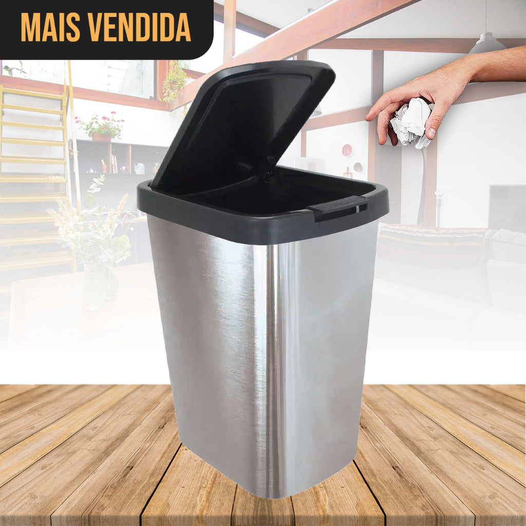 Lixeira Automática Inox 10 Litros - Kaype Store