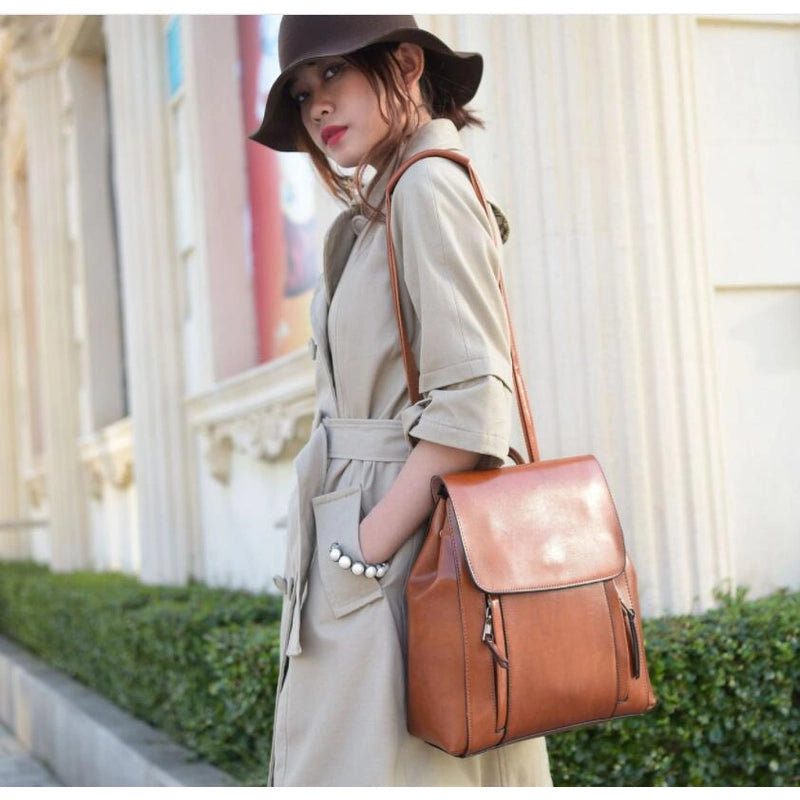 Bolsa Mochila de Couro Feminina Isabel - Kaype Store