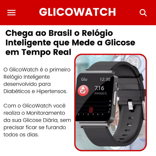 Smartwatch GlicoWatch Pro 2025