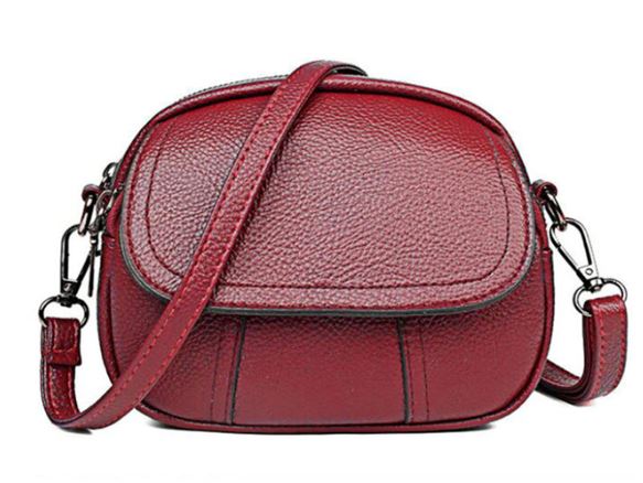 Bolsa Original Transversal Parizze Couro BLS001 Kaypestore Vermelho 18x7x15