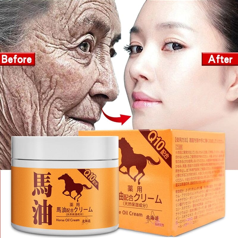 Creme Facial Óleo De Cavalo Para Remover Rugas, Marcas e Linhas de Expressão Efeito Lifting 0 Loja