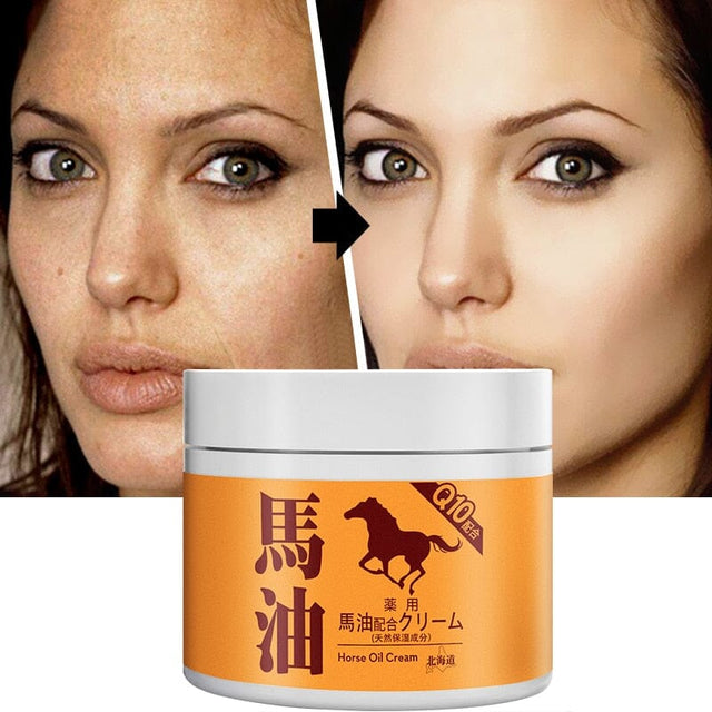 Creme Facial Óleo De Cavalo Para Remover Rugas, Marcas e Linhas de Expressão Efeito Lifting 0 Loja