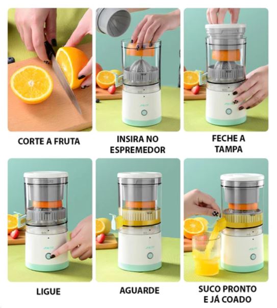 Espremedor de Frutas Portátil - Espreme Por Você CZ023 Kaypestore