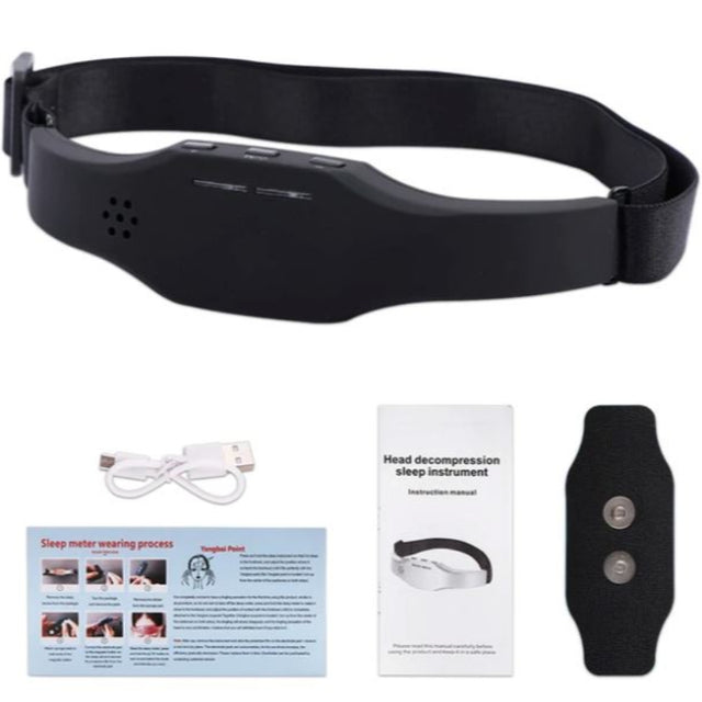 HEAD RELIEF ORIGINAL - Massageador Elétrico - A Solução para suas dores de cabeça e enxaqueca SA003 Kaypestore Preto