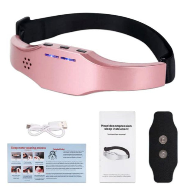 HEAD RELIEF ORIGINAL - Massageador Elétrico - A Solução para suas dores de cabeça e enxaqueca SA003 Kaypestore Rose