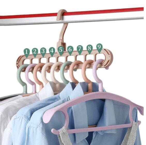 Kit Cabide Organizador para Guarda Roupas - 9 Em 1 Ca012 Kaypestore