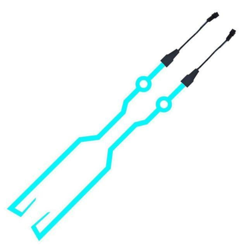 Kit de LED para Capacete de Moto à prova d'água, ideal para motocross e ciclismo, com instalação fácil e maior segurança noturna - Kaype Store