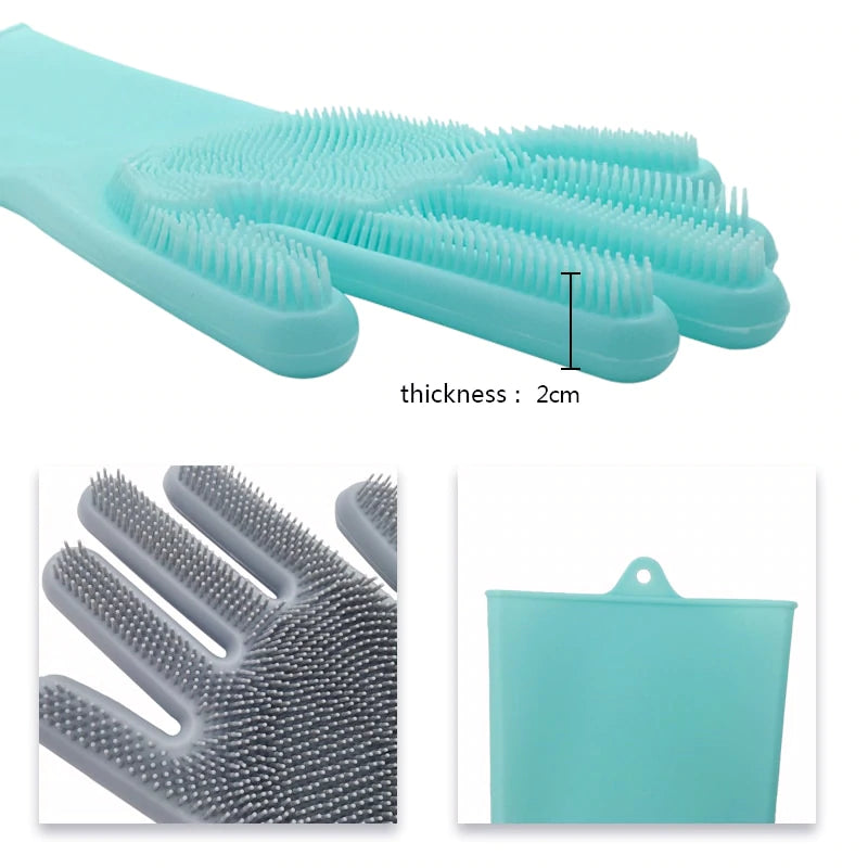 Luva Magica Lava Louças de Silicone Original - Durabilidade de 2 a 5 anos CZ014 Kaypestore