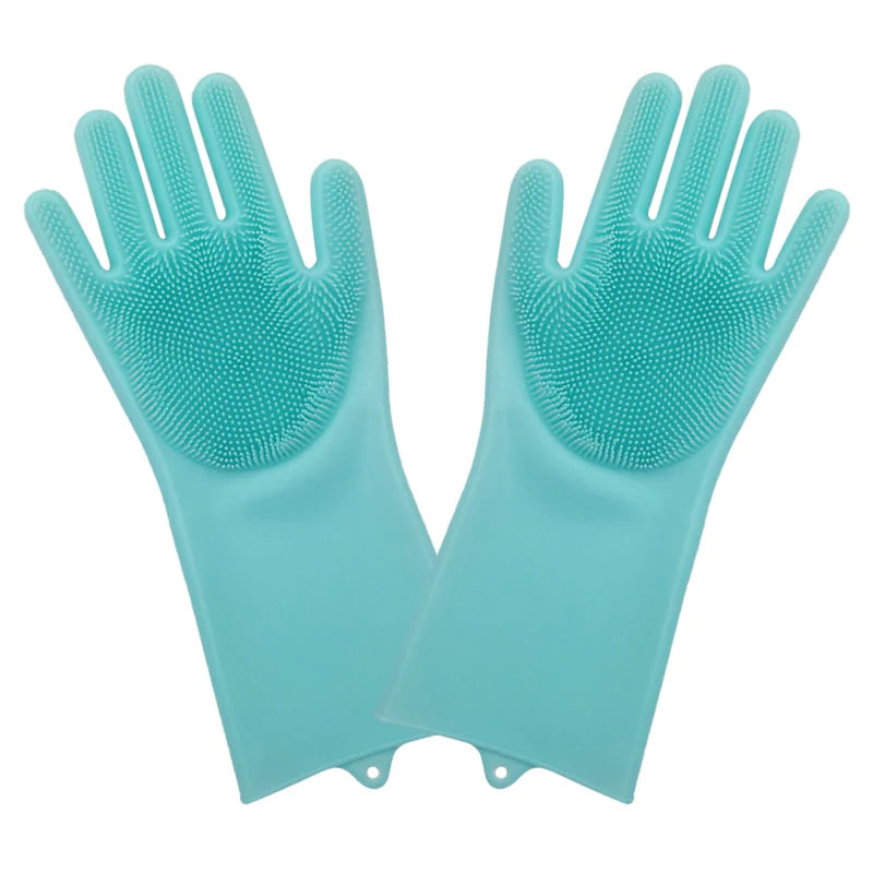 Luva Magica Lava Louças de Silicone Original - Durabilidade de 2 a 5 anos CZ014 Kaypestore Verde