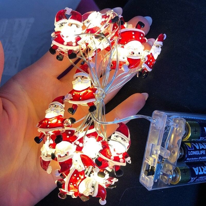 Luzes e Enfeites de Natal Personalizado para Decoração Natalina NT008 Kaypestore Papai Noel 2 Metros