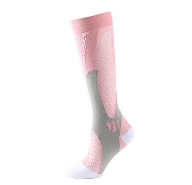 Meia de Compressão Esportiva Original com Tecnologia UnclogVein FIT002 Kaypestore Rosa P 1 Par