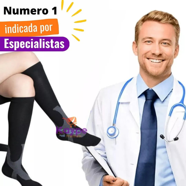 Meia de Compressão Original com Tecnologia UnclogVein (Elite Premium Venosan) ORT024 Kaypestore
