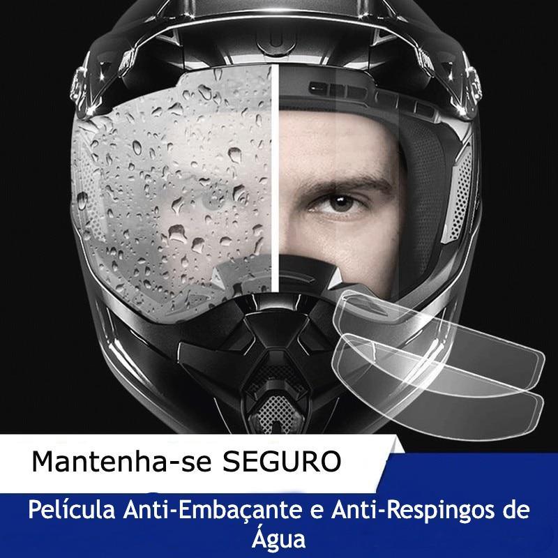 Pelicula SmartVisão Anti-Embaçante+Anti-Respingos para Moto, MotoCross, Ciclismo VC007 Kaypestore