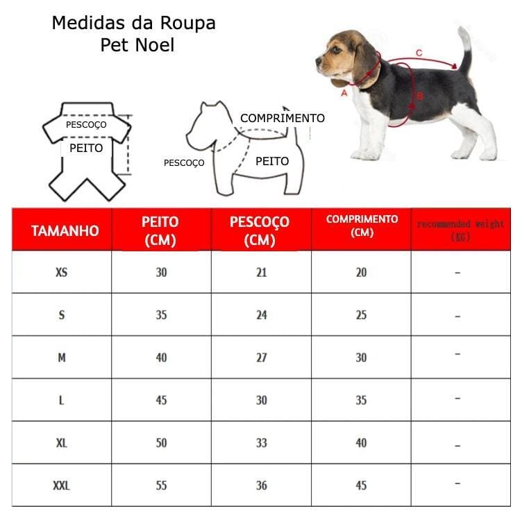 Pet Noel - Roupa de Cachorro Papai Noel PET002 Kaypestore