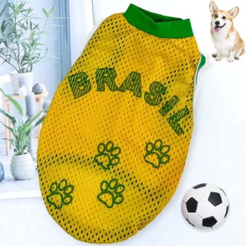 Roupa de Pet Copa do Mundo 2022 - Cachorro e Gato COPA007 Kaypestore Tamanho 1